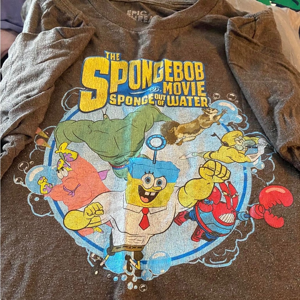 Epic Threads The SpongeBob Movie Sponge out of water tee